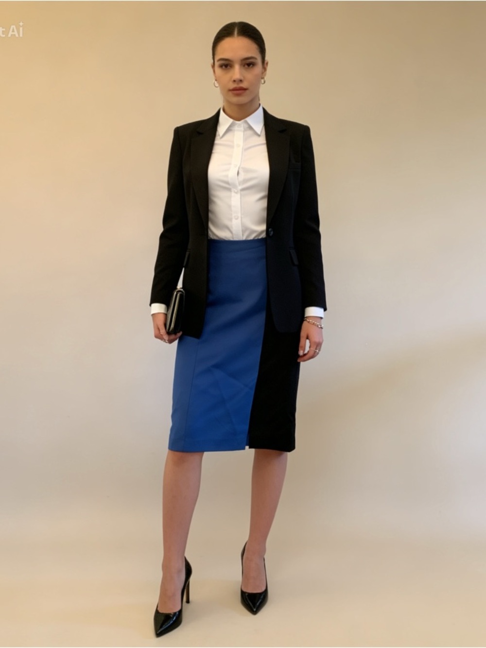 Forever 21 pencil skirt with slit